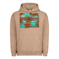 Pigment Burro Serape and Leopard Background Urban Hoodie - texasbilliewilder