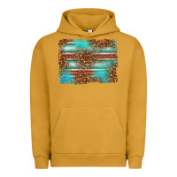 Pigment Peanut Butter Serape and Leopard Background Urban Hoodie - texasbilliewilder