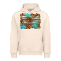 Sandshell Serape and Leopard Background Urban Hoodie - texasbilliewilder
