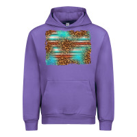 Tulip Serape and Leopard Background Urban Hoodie - texasbilliewilder