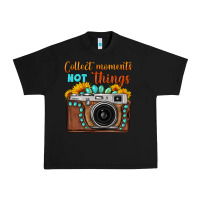Black collect moments not things sunflower gemstone vintage camera Urban Heavy Tee - FaDigitalArtStudio