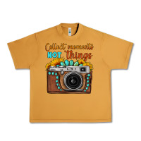 Peanut Butter collect moments not things sunflower gemstone vintage camera Urban Heavy Tee - FaDigitalArtStudio