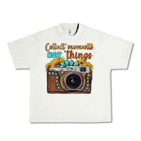 Pistachio collect moments not things sunflower gemstone vintage camera Urban Heavy Tee - FaDigitalArtStudio