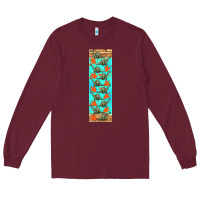 Burgundy dinosaur brontosaurus pen wrap Long Sleeve Tee - Artiststas