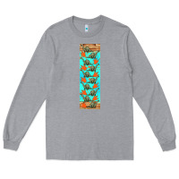 Heather Grey dinosaur brontosaurus pen wrap Long Sleeve Tee - Artiststas