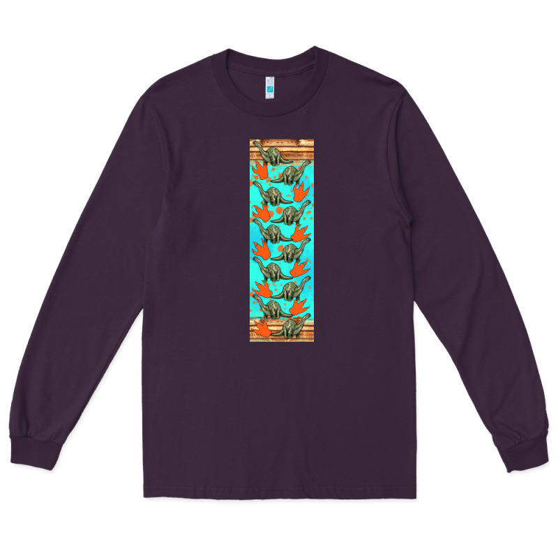 Dinosaur Brontosaurus Pen Wrap Long Sleeve Tee by Artiststas | Teevron