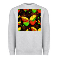 Heather Grey juneteenth butterflies seamless pattern Heavyweight Sweatshirt - HRA Design Shop