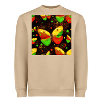 Juneteenth Butterflies Seamless Pattern Heavyweight Sweatshirt | Teevron