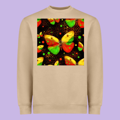Juneteenth Butterflies Seamless Pattern Heavyweight Sweatshirt Designed By Hra Design Shop