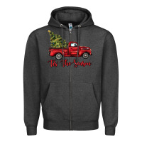 Charcoal Heather tis the season Zipper Hoodie - BarkalooDesign