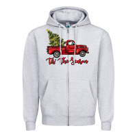 Heather Grey tis the season Zipper Hoodie - BarkalooDesign