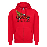 Red tis the season Zipper Hoodie - BarkalooDesign