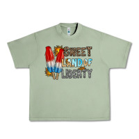 Oil Green sweet land of liberty Urban Heavy Tee - RacoonDesign