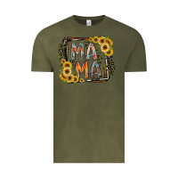 Vintage Olive mama western Vintage Tee - RacoonDesign