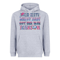 Heather Grey lord have mercy baby got her blue jeans on Heavyweight Hoodie - NancyCooperArtShop