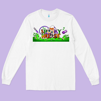 One Spooky Nurse Libbey Glass Long Sleeve Tee Designed By Bundleandbundleshop