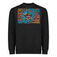 Black 4th of july stars skinny metal can holder Heavyweight Sweatshirt - HRA Design Shop