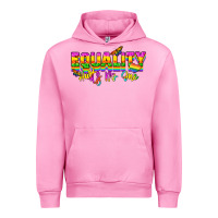 Fuchsia Pink Equality hurts no one Urban Hoodie - NancyCooperArtShop