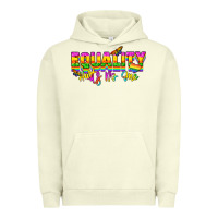 Pigment Pistachio Equality hurts no one Urban Hoodie - NancyCooperArtShop