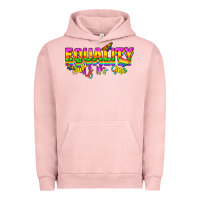 Pigment Salmon Equality hurts no one Urban Hoodie - NancyCooperArtShop
