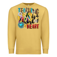 Antique Gold teaching is a work of heart Premium Sweatshirt - NancyCooperArtShop