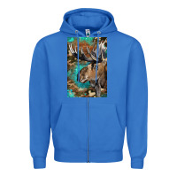 True Royal Western Camo Moose Zipper Hoodie - LillyAllenDesigns