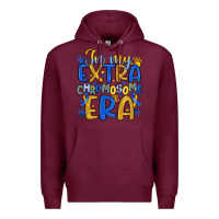 Burgundy in my extra chromosome era Premium Hoodie - Artiststas