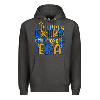 Charcoal Heather in my extra chromosome era Premium Hoodie - Artiststas