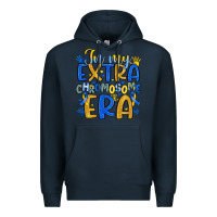 Navy in my extra chromosome era Premium Hoodie - Artiststas