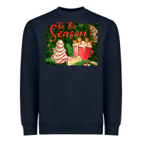 Navy tis the season Heavyweight Sweatshirt - FaDigitalArtStudio