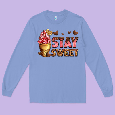 Stay Sweet Long Sleeve Tee Designed By Adodesignshop
