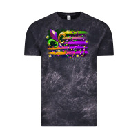 Cloud Black mardi gras flag Vintage Tee - RacoonDesign