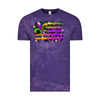 Cloud Purple mardi gras flag Vintage Tee - RacoonDesign