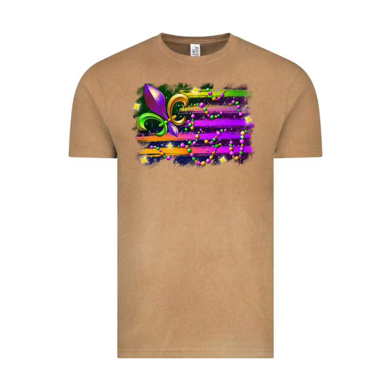 Mardi Gras Flag Vintage Tee by RacoonDesign | Teevron