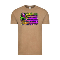 Vintage Coffee mardi gras flag Vintage Tee - RacoonDesign
