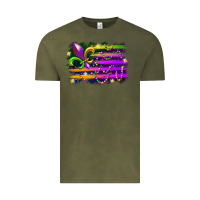 Vintage Olive mardi gras flag Vintage Tee - RacoonDesign