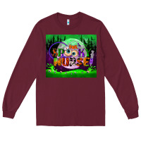 Burgundy one spooky nurse mouse pad Long Sleeve Tee - BundleAndBundleShop