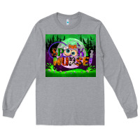 Heather Grey one spooky nurse mouse pad Long Sleeve Tee - BundleAndBundleShop