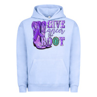 Pigment Grape Ice Give Cancer the boot purple ribbon Urban Hoodie - NancyCooperArtShop