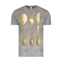 Cloud Rock spoon fork knife fa element Vintage Tee - FaDigitalArtStudio