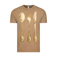 Vintage Coffee spoon fork knife fa element Vintage Tee - FaDigitalArtStudio