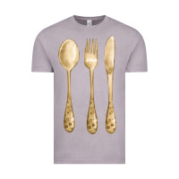 Vintage Zinc spoon fork knife fa element Vintage Tee - FaDigitalArtStudio