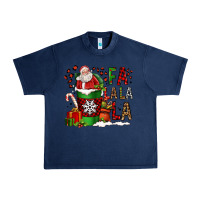 Navy fa la la la la christmas santa claus coffee cup Urban Heavy Tee - FaDigitalArtStudio