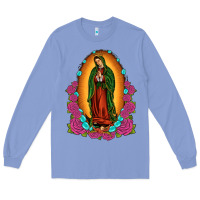 Colony Blue our lady of guadalupe Long Sleeve Tee - JahusDesignShop