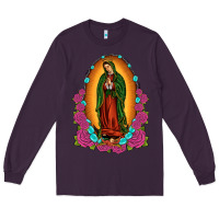 Plum our lady of guadalupe Long Sleeve Tee - JahusDesignShop