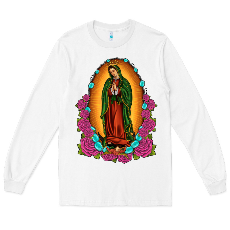 Our Lady Of Guadalupe Long Sleeve Tee by JahusDesignShop | Teevron