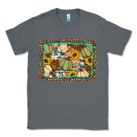 Charcoal Heather Fall pumpkin Classic Tee - Artiststas