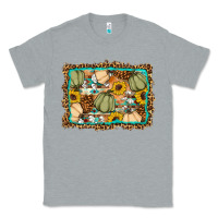 Heather Grey Fall pumpkin Classic Tee - Artiststas