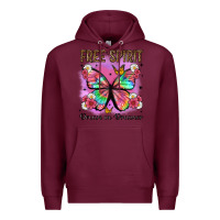 Burgundy free spirit dream on dreamer Premium Hoodie - Artiststas