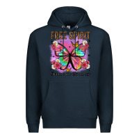 Navy free spirit dream on dreamer Premium Hoodie - Artiststas